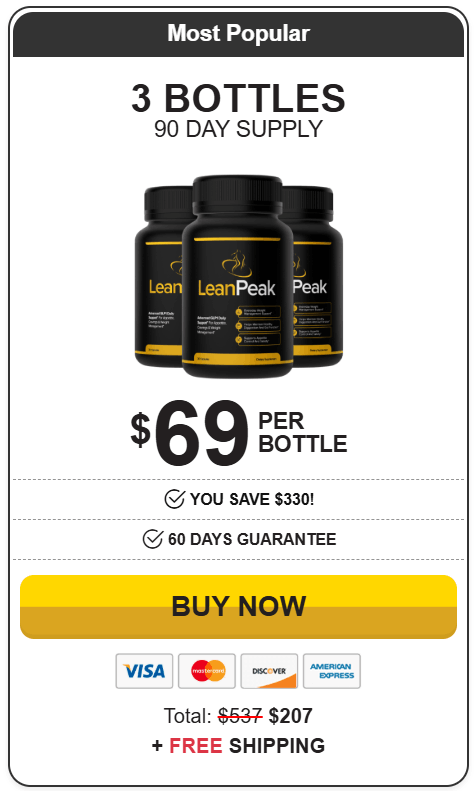 leanpeak 3 bottles price