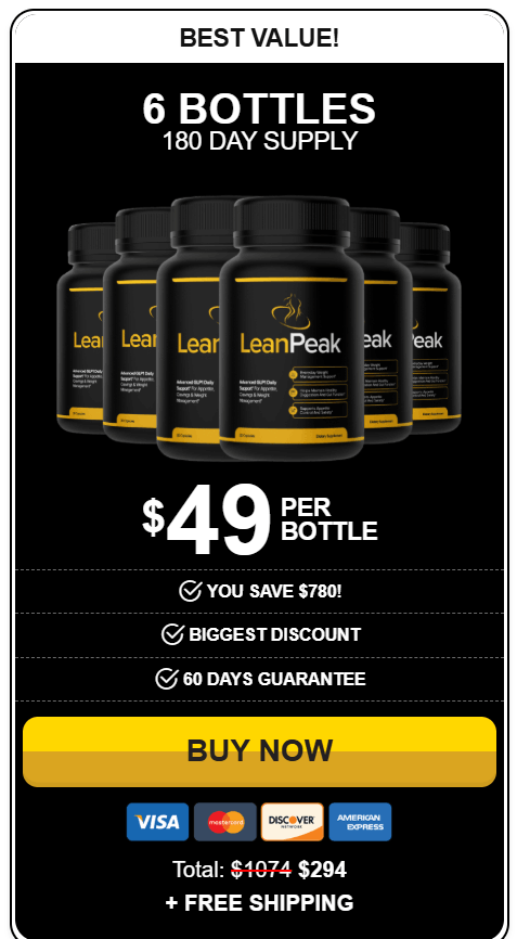 leanpeak 6 bottles price